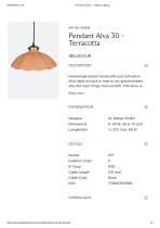 Pendant Alva 30 – Terracotta - 1