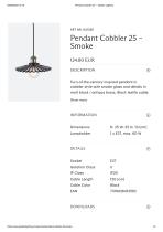 Pendant Cobbler 25 – Smoke - 1