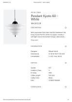 Pendant Kyoto 60 – White - 1