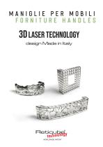 MANIGLIE PER MOBILI - FORNITURE HANDLES 3D LASER TECHNOLOGY design Made in Italy