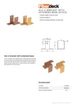 ALU U-BRACKET WITH EXTENDED BASE -1