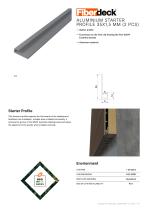 Aluminium starter profile 35x1,5 mm