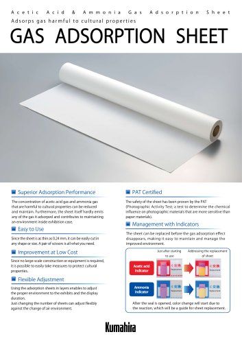 GAS  ADSORPTION  SHEET