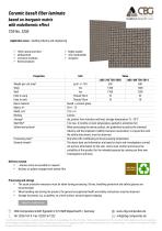 Ceramic basalt fiber laminate based on inorganic matrix with endothermic effect - 1