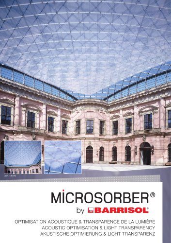 MICROSORBER by Barrisol ACOUSTIC OPTIMISATION & LIGHT TRANSPARENCY