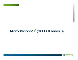 New in V8i (SELECTseries 3) - 9