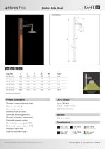 Antares Wooden Single Pole Datasheet - 1