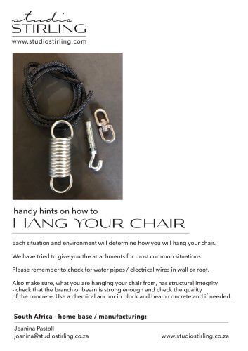 Handy hints to hang your chair