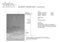 Studio Stirling BIG BASKET hanging chair/lounger-13