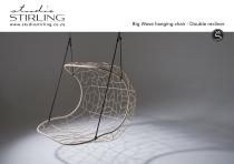 Studio Stirling BIG WAVE Double Hanging chair Swing seat-2