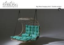 Studio Stirling BIG WAVE Double Hanging chair Swing seat-3
