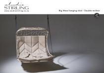 Studio Stirling BIG WAVE Double Hanging chair Swing seat-4