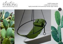 Studio Stirling Cactus Leather Hanging Chair Vegan / Eco - 1