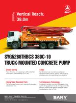 Truck-mounted Concrete Pump- SYG5288THBCS 380C-10 - 1