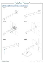 FONTANA LIMA ULTRA THIN RAIN SHOWER HEAD WITH BUILT IN THERMOSTATIC MIXER AND HAND HELD SHOWER SET INSTALLATION INSTRUCTIONS-2