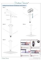 FONTANA LIMA ULTRA THIN RAIN SHOWER HEAD WITH BUILT IN THERMOSTATIC MIXER AND HAND HELD SHOWER SET INSTALLATION INSTRUCTIONS-4