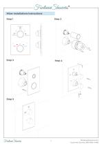FONTANA LIMA ULTRA THIN RAIN SHOWER HEAD WITH BUILT IN THERMOSTATIC MIXER AND HAND HELD SHOWER SET INSTALLATION INSTRUCTIONS-7