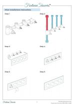 FONTANA SÈTE 22" WALL MOUNTED BATHROOM THERMOSTATIC SHOWER SET WITH HAND SHOWER INSTALLATION INSTRUCTIONS - 5