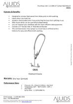 Pre-Rinse Unit: 1.2 GPM, 8ʺ Center Wall Mount C8141 - 1