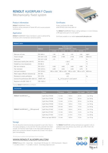TDS RENOLIT ALKORPLAN F Classic
