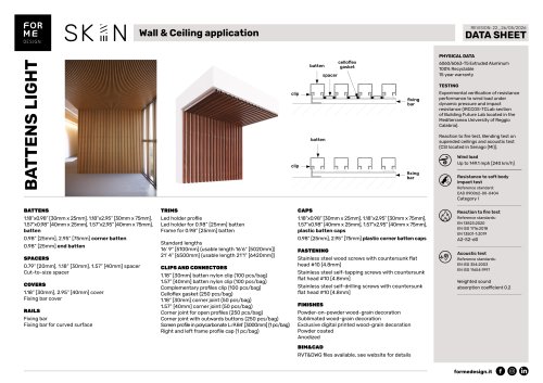 Data Sheet Wall & Ceiling application