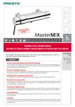 MasterMix - Thermostatic mixer tap no risk of cross-connection between hot and cold water