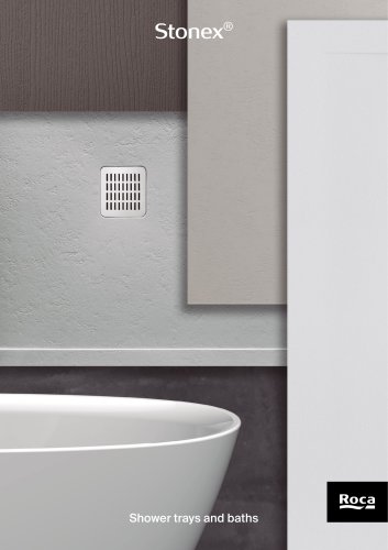 Stonex - Shower trays and baths - Brochure