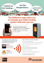 The Edilkamin apps allow you to manage your pellet heating system wherever you are. - 1