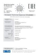 Avis Technique Européen - 1