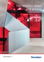 Fire resistant doors and screens-1