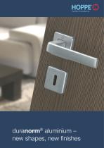 HOPPE - duranorm® Aluminium - new shapes, new finishes - 1