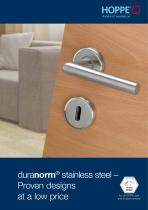 HOPPE - duranorm® Stainless steel - Proven designs at a low price - 1