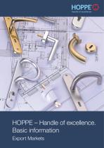 HOPPE - Handle of excellence. Basic information