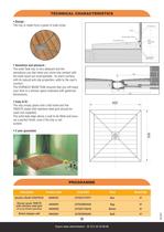 Shower tray STAR&CO 90x90 Teak - 2