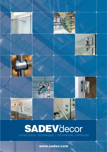 SADEVdecor - CATALOGUE TECHNIQUE / TECHNICAL CATALOG