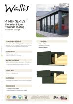 414TP Wallis® flat aluminium veranda roofing - 2