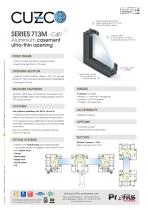 713M Cuzco® aluminium casement ultra-thin opening-2