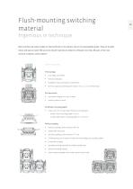 Flush-mounting switching material - 3