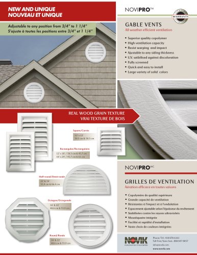 Gable vents