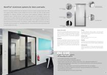 Fire- and smokeproof seals in profile frame structures Door and wall units for transparent structures - 3