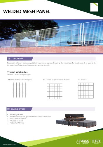 Welded mesh panel