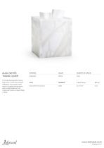 ALISA WHITE TISSUE COVER