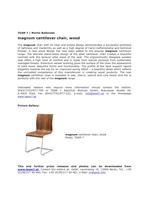 magnum cantilever chair, wood - 1