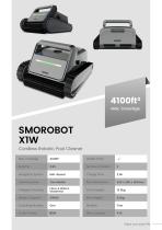 Smorobot X1W Cordless Robotics Pool Cleaner - 1