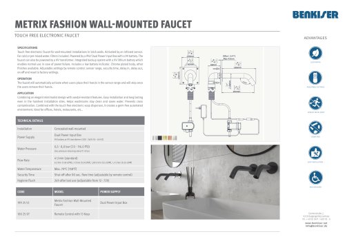 Metrix Fashion Wall-Mounted Faucet