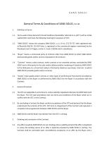 General Terms & Conditions of SANS SOUCI - 1