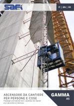 GAMMA AS - Construction elevator 700 kg - 1