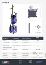 JUNIOR AS - Construction elevators 650 kg - 2