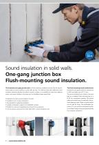 Electrical installation in sound insulation walls - 6