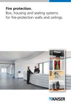 Fire protection solutions for electrical installation - 1